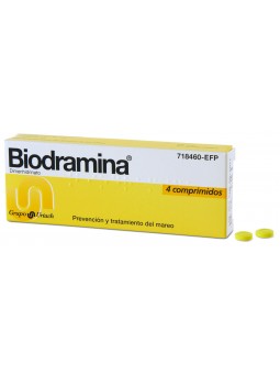 Biodramina 50 Mg 4 Comprimidos